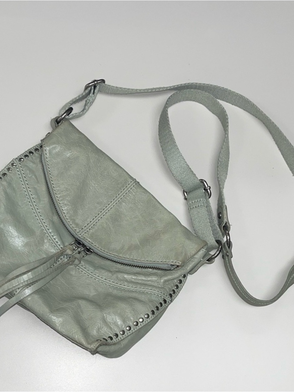 The Sak Light Green / Gray Crossbody Bag